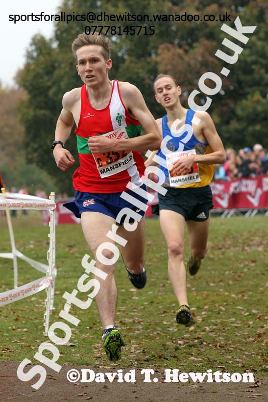 Junior men, National Cross Country Relays, Berry Park, Mansfield. Photo: David T. Hewitson/Sports for All Pics